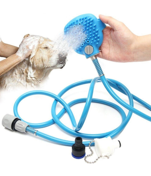 Guanto Con Spruzzo Acqua Spazzola Bagno Pettinare Peli Massaggiante Per Cane Gatto         