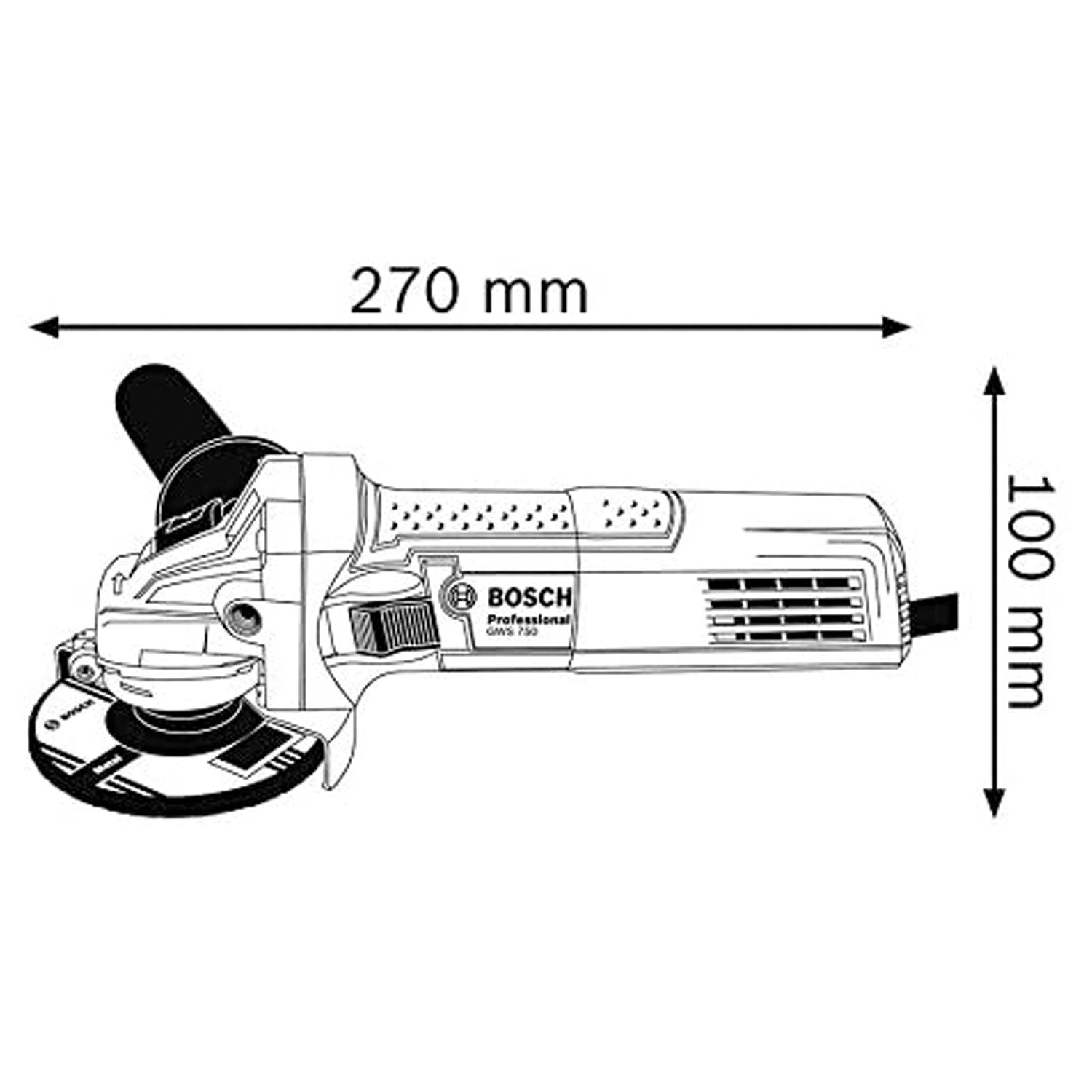 SMERIGLIATRICE BOSCH 750W CON DISCO DIAMANTATO