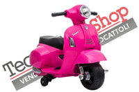 Moto Scooter Elettrico per Bambini Piaggio Vespa Mini GTS Super 6V colore Rosa