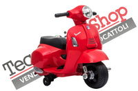 Moto Scooter Elettrico per Bambini Piaggio Vespa Mini GTS Super 6V-Rosso