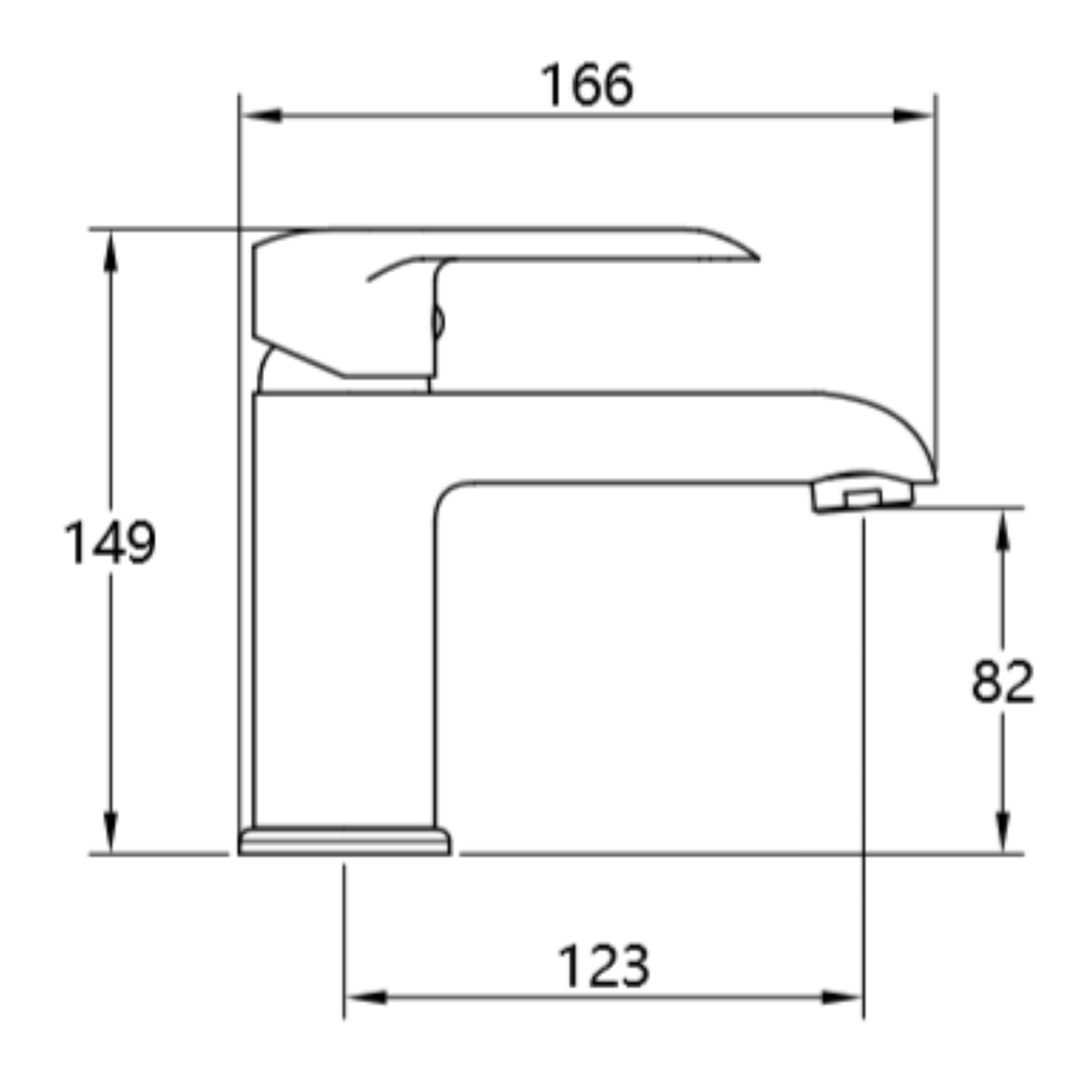 Ogomondo miscelatore rubinetto lavabo puma nero bagno casa *** confezione 1