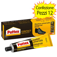 Pattex contact mastice universale 12 tubetti in astuccio da 125 gr ciascuno