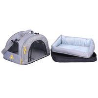 Trasportino per cani e gatti casetta & cuscino 3 in 1 max 6 kg transformer sunda