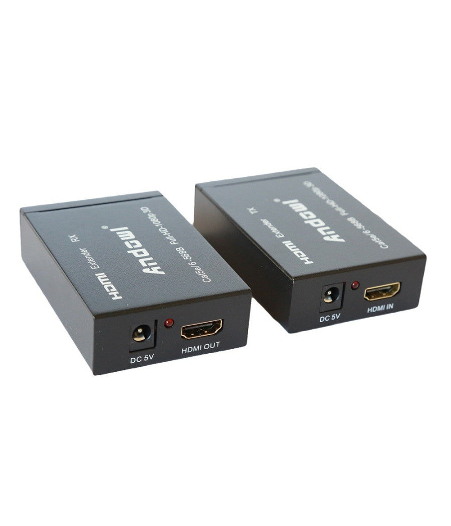 Hdmi Extender Ethernet Cavo Di Rete Lan Over Cat5e Cat6 60 Metri Hdmi 3d 1080p         