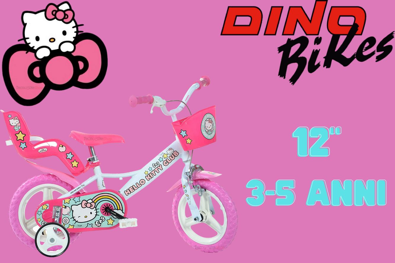 Bicicletta  Bambina Dino Bikes Hello Kitty 2 12 pollici