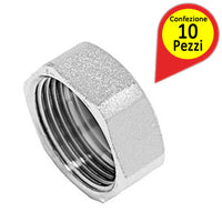 Tappi calotte in ottone cromato da 1/2" femmina