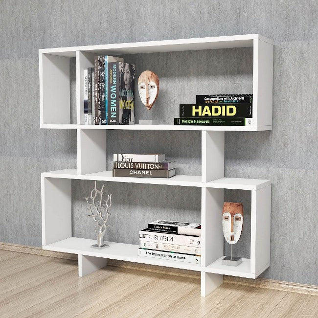 Libreria Hera, Bianco, Truciolare Melaminico, 100x22x111 cm, EPIKASA