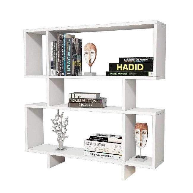 Libreria Hera, Bianco, Truciolare Melaminico, 100x22x111 cm, EPIKASA