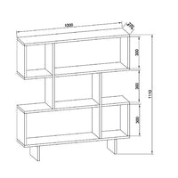 Libreria Hera, Bianco, Truciolare Melaminico, 100x22x111 cm, EPIKASA