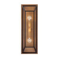 Applique Contemporanea Fu Lighton Ottone Vetro 2 Luci E14