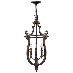 Lampadario Classico Plymouth Acciaio Bronzo Antico 4 Luci E14