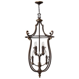 Lampadario Classico Plymouth Acciaio Bronzo Antico 8 Luci E14