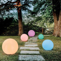 Lampada sfera luminosa da giardino Ø 70 cm Luce Multicolor con Batteria Solare mod. Hoop