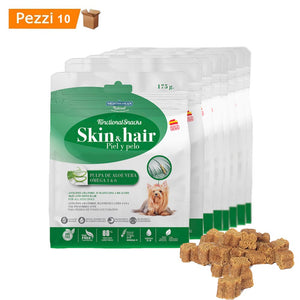 Multipack da 10 pz snack funzionali per cani mediterranean natural pelle e pelo 175 gr