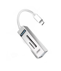 Hub Usb Q-hu802 5 In 1 Adattatore Da Tipo C A Usb 3.0 Con Connessione Di Tipo C         