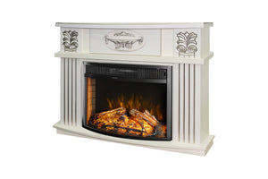 Camino Elettrico da Pavimento 96,3x120x31,8 cm Effetto Fiamma 1500W Roma mini & Ararat