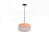 Idra - lampada da soffitto rosa e grigio- STONES