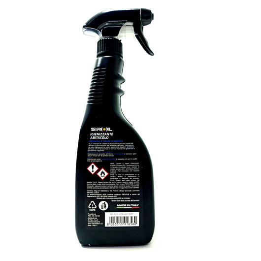 Igienizzante Abitacolo 750ml Spray Pulitore Cruscotto Plastica Auto Moto Sir-igien         