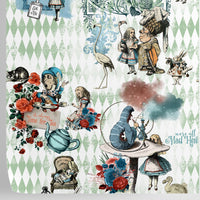 Carta da Parati Alice nel Paese delle Meraviglie Carta Vegana 250x200cm 5,5mq 