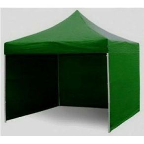 GAZEBO VERDE BOX RICHIUDIBILE PIEGHEVOLE 3X3 CON 3 PARETI LATERALI GAZEBI FIERE GIARDINO 