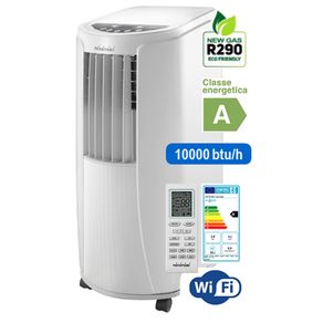 Toyotomi Condizionatore portatile TAD 2229 E 2,9Kw, 3 in 1 (condizionatore, deumidificatore e Ventilatore) con Telecomando , WiFI