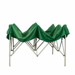 GAZEBO VERDE BOX RICHIUDIBILE PIEGHEVOLE 3X3 CON 3 PARETI LATERALI GAZEBI FIERE GIARDINO 