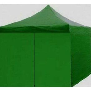 GAZEBO 3X3 TENDA RICHIUDIBILE FISARMONICA VERDE CON 4 LATERALI PER MERCATINI FIERE