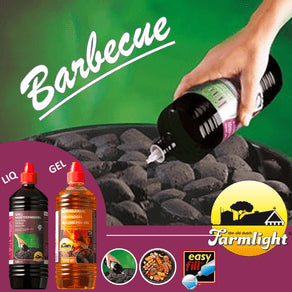 Farmlight Accendifuoco Gel x Barbecue e Camini stufe 6 x 1 Litro