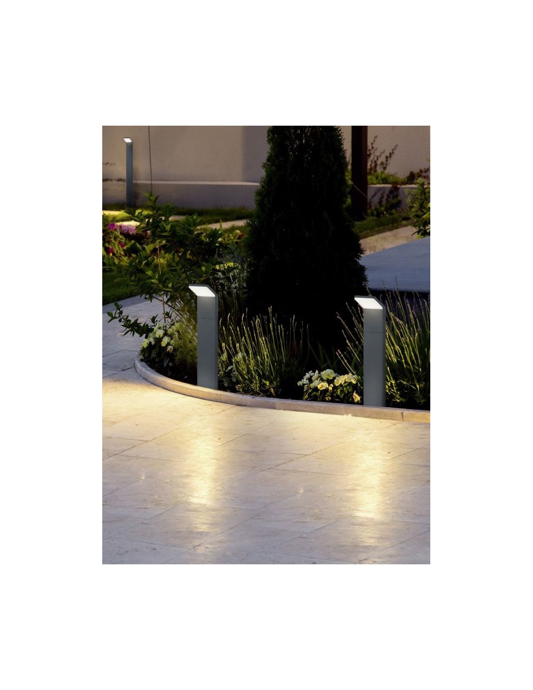 Paletto Moderno da Giardino Pearl Led IP54 Antracite H50 cm Trio Lighting