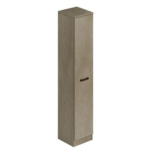 Scarpiera argilla in legno con un’anta e 6 ripiani cm h182x36x38