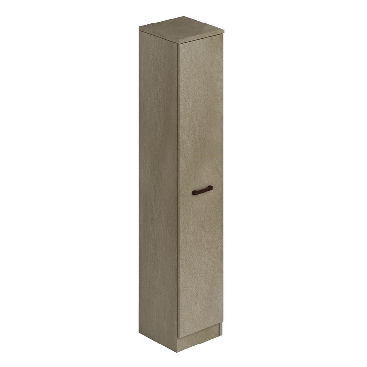 Scarpiera argilla in legno con un’anta e 6 ripiani cm h182x36x38