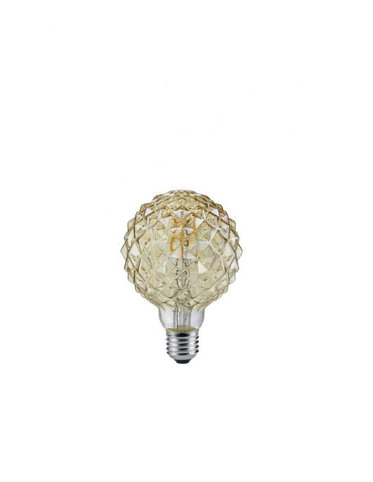 Lampadina Decorativa Globe E27 LED 4w 3000k Sfera Puntinata Ambra Trio