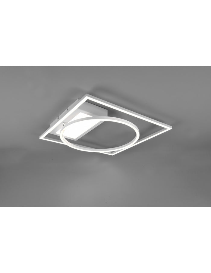 Plafoniera Downey Led 34w Bianco L64 cm Dimmerabile Trio Lighting