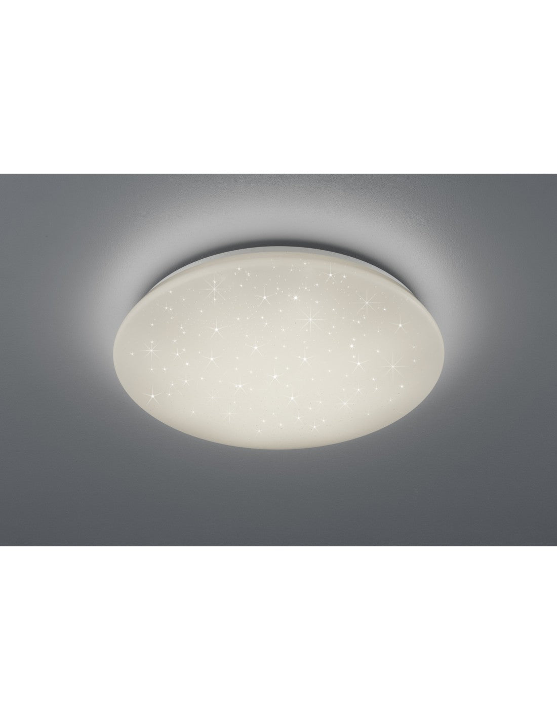 Plafoniera Led IP44 Dimmerabile Potz Bianco Glitter Ø50 cm Trio Lighting