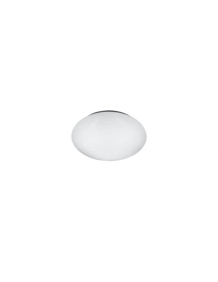 Plafoniera Led IP44 Dimmerabile Putz Bianco Glitter Ø27 cm Trio Lighting