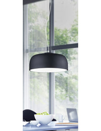 Sospensione Moderna Metallo Nero Baron 4 Luci Trio Lighting