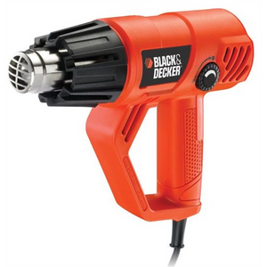 Black & Decker KX2001K pistola termica Pistola ad aria calda 500 l/min 600 °C 2000 W Nero, Arancione