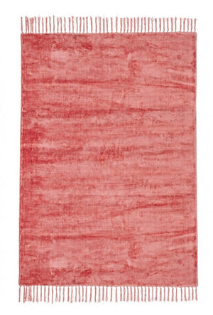 Tappeto in viscosa stile etnico Rosso Corallo BELIZE 160x230 cm