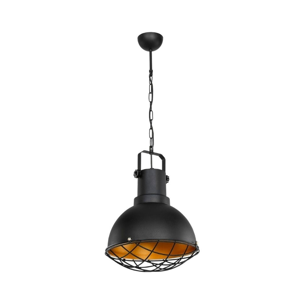 Lampada a sospensione Tonya ASZ1187 stile industriale nero EFFEZ