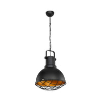 Lampada a sospensione Tonya ASZ1187 stile industriale nero EFFEZ