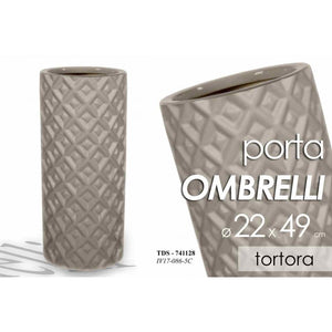 Portaombrelli in ceramica tortora design   cm 22 x 49 h