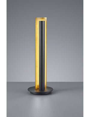 Lampada Da Tavolo Moderna Led Texel H47 cm Nero E Oro Trio Lighting