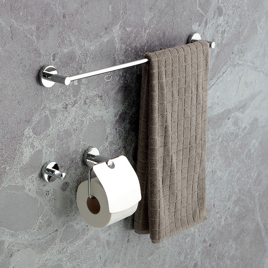 Kit 3 pezzi accessori bagno cromati