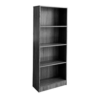 Libreria ufficio cameretta grigio a muro cm 60 x 24 x 170