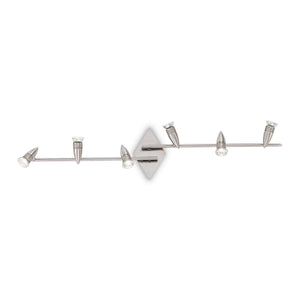 Lampada da soffitto Alfa PL6 Nickel - L1065xH160xP220mm