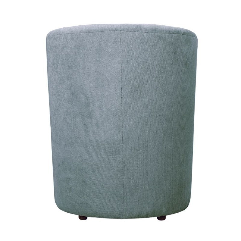 Poltrona in tessuto con pouf estraibile DJERBA Grigio Chiaro 63,5x 62,5x h76 cm