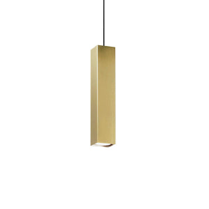 Lampada a sospensione ottone L 60 x H min 550 - max 2300 x P 60 mm