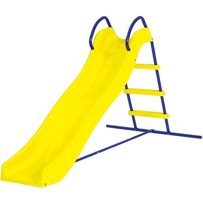 Scivolo da giardino in acciaio Blu e Giallo 185x95x h105 cm