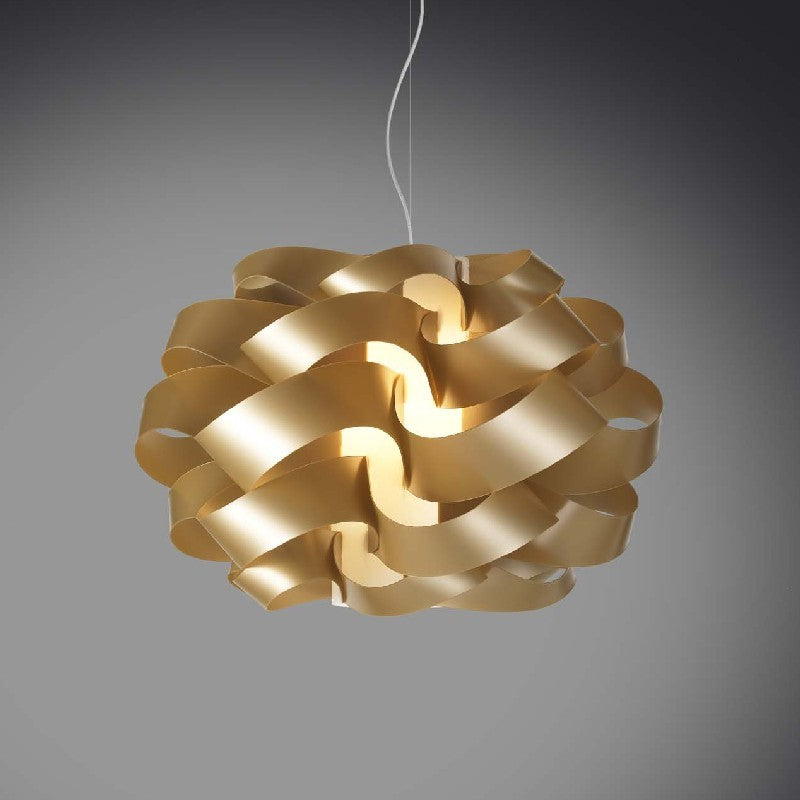 Lampadario a sospensione una luce CLOUD Oro diametro 40x h30 cm