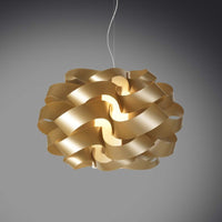 Lampadario a sospensione una luce CLOUD Oro diametro 40x h30 cm